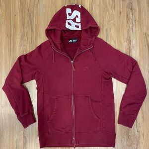 Men’s Nike SB Everett full zip graphic hood sweatshirt, size Medium